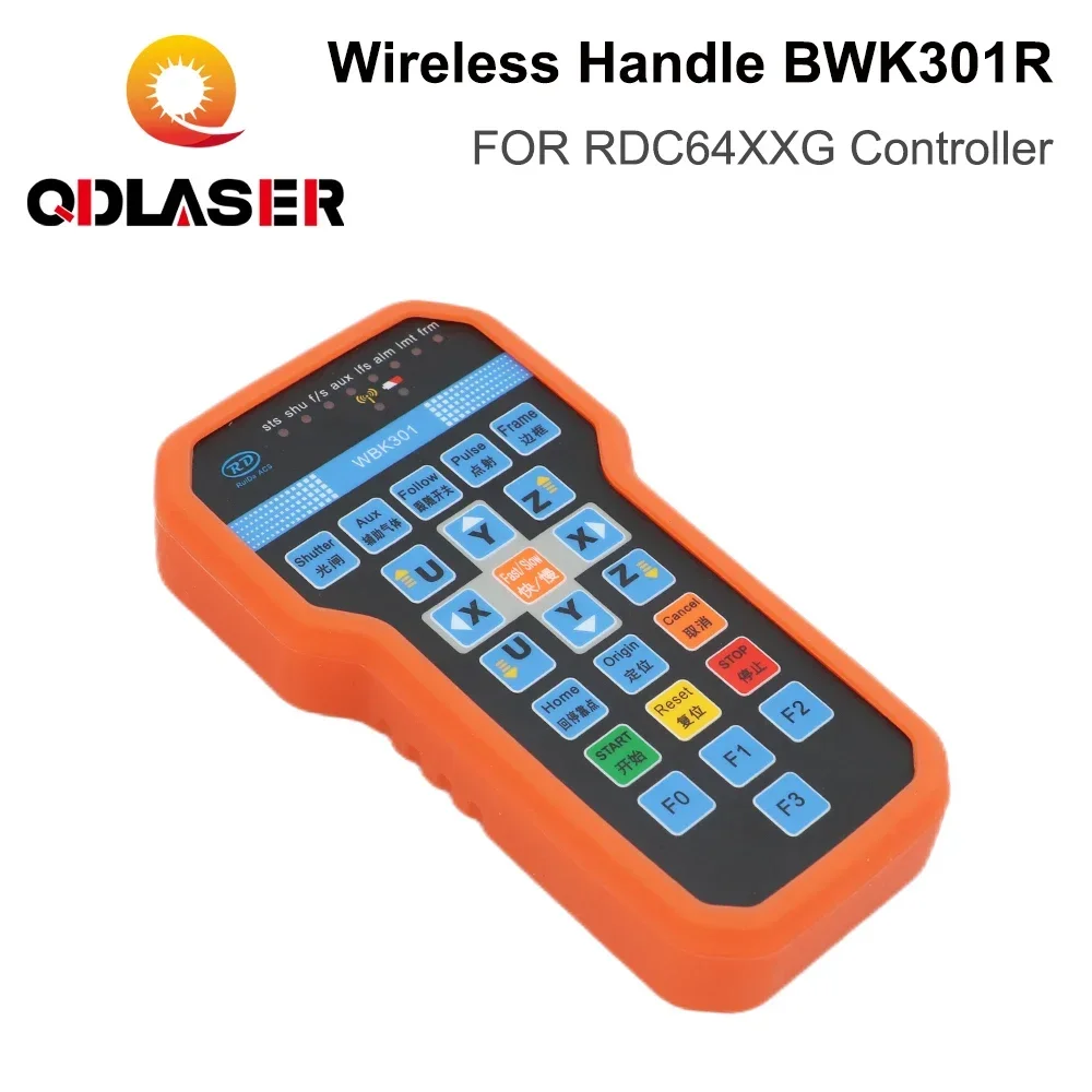 

QDLASER Ruida Handle Wireless operation BWK301R BWK301T for CO2 Laser controller RDC6442G RDC6442S RDC6432G RDC6332M