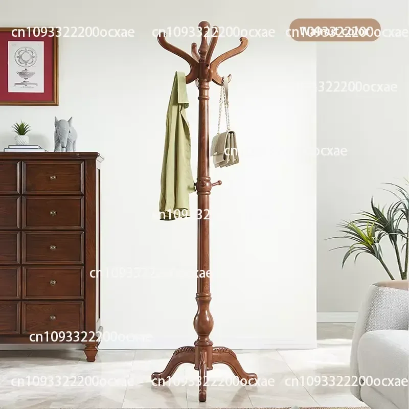 Standing Wooden Jacket Hanger Standing Hat Hanger Holder