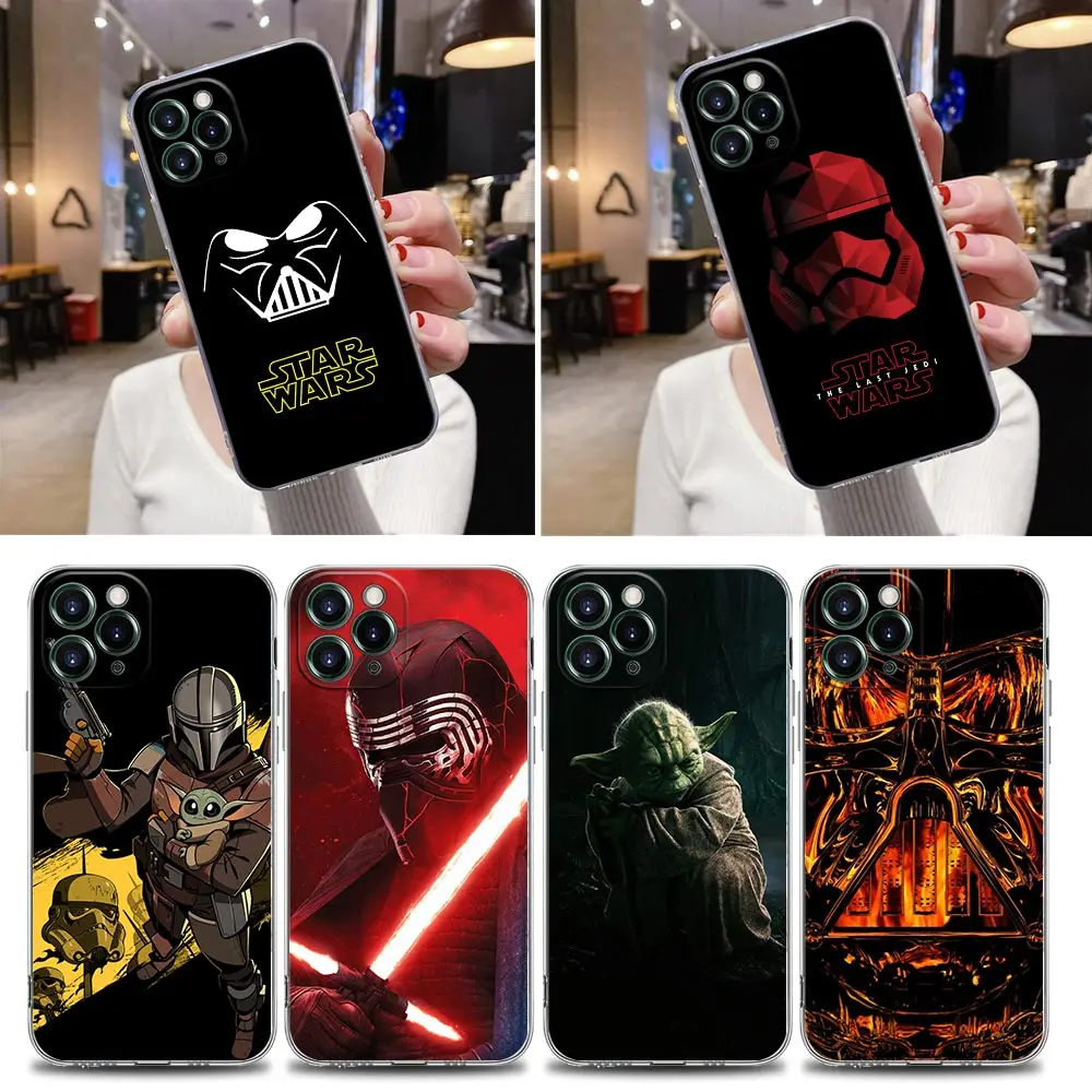 Star-Wars-The-Last-Jedi Clear Case For iPhone 16 15 14 13 12 11 Pro Max Mini Xs X 7 8 Plus Cover For iphone 16 Pro Case Silicone