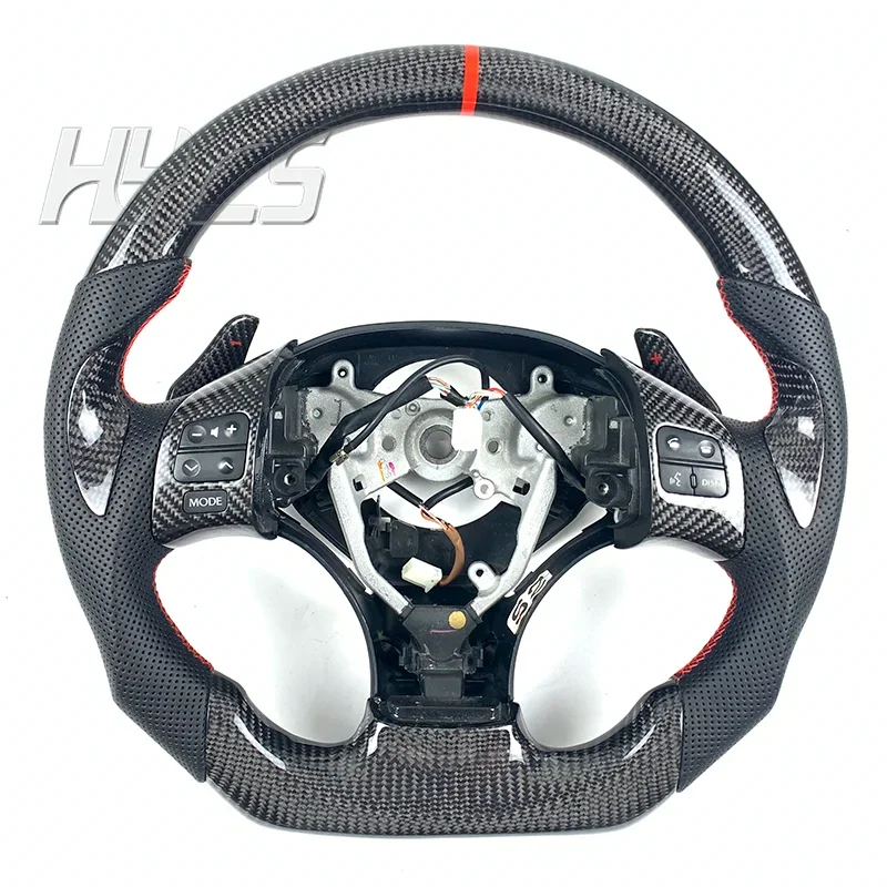 Car Interior Accessories Carbon Fiber Steering Wheel For Lexus 2006-2012 IS250 IS300h IS350 IS300 F Sport RCF