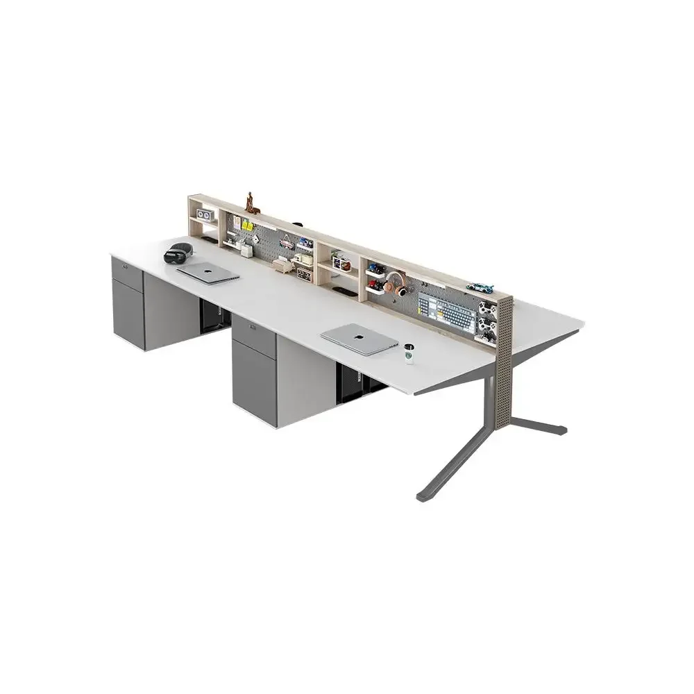 

Настольная подвесная доска для хранения с двумя/четырьмя отверстиями, простая современная, для организации рабочего места, в комплекте с столом и стулом