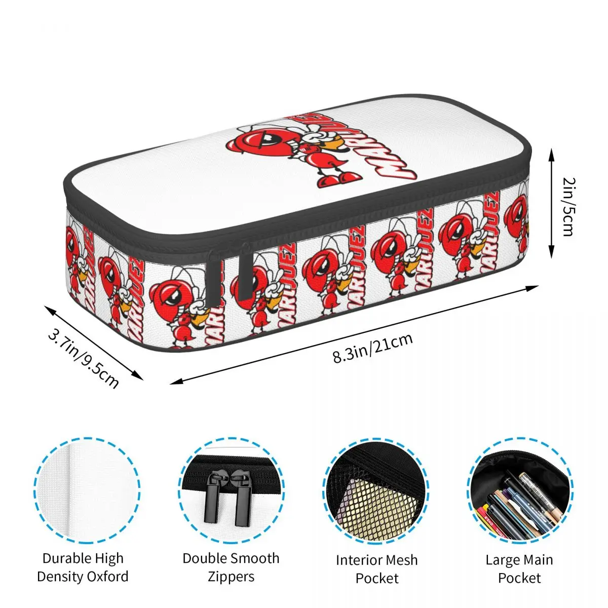 دراجة نارية مارك ماركيز 93 مقلمة لهدايا الطلاب صندوق القلم حقيبة أقلام رصاص لوازم مكتبية حقيبة حامل قلم