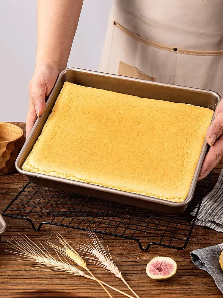 Carbon Steel Baking Tray Oven Specific Rectangular Non Stick Baking Plate Flat Bottomed Tray Steamed Cake Tray