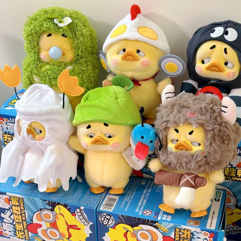 

Upsetduck 2 Act Cute Duck Series Blind Box Toys Kawaii Action Figure Model Dolls Mystery Box Toys Surprise Gifts