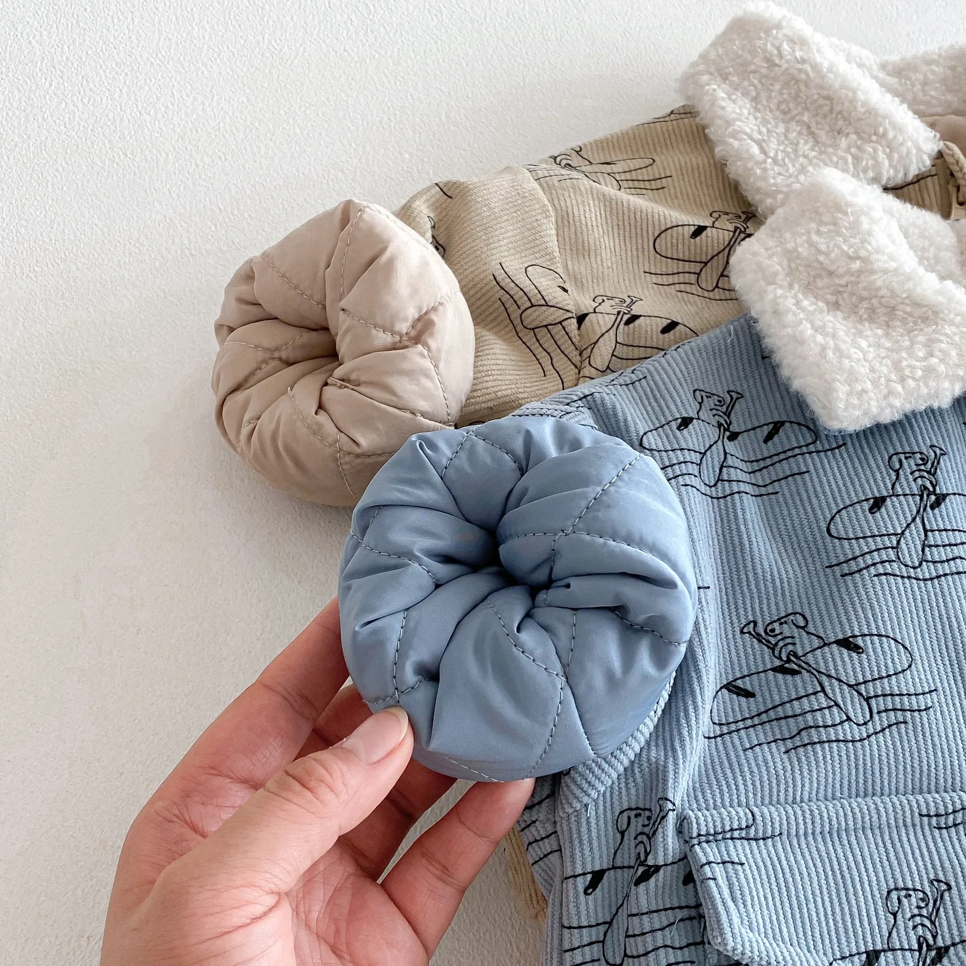 0-5Y الاطفال الكرتون المطبوعة وسادة مبطنة 2025 صوف الضأن طوق مبطن بطانة معطف الشتاء الدافئ للبنين بنات سميكة أبلى