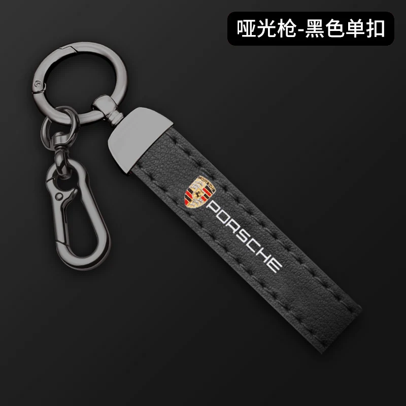 รถหนังพวงกุญแจ Keyring ของขวัญจี้ Lanyard สําหรับ Porsche 911 Cayenne Cayman Panamera Macan Taycan Boxster เครื่องประดับอุปกรณ์เสริม