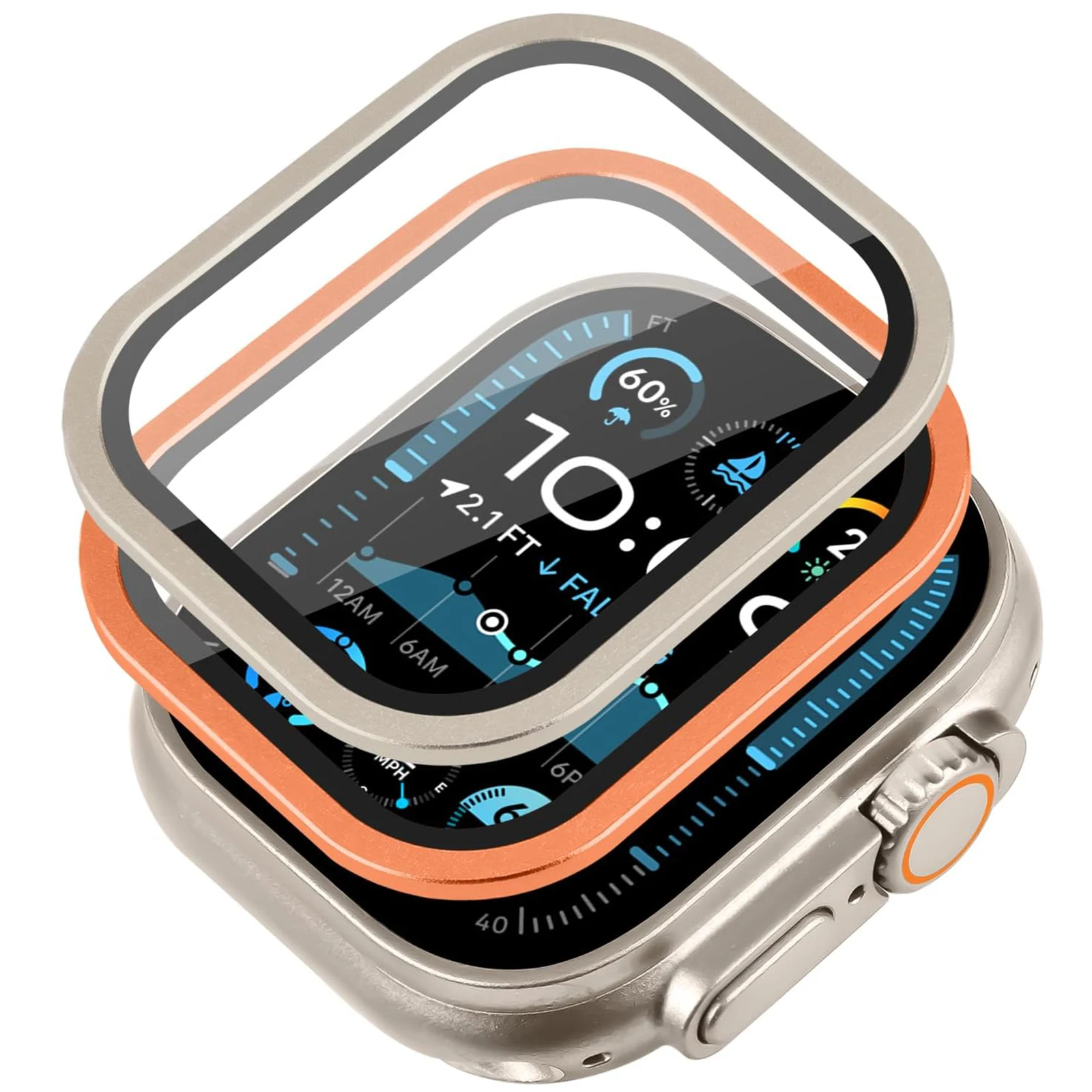 Aluminium Alloy Case+Tempered Glass for Apple Watch Ultra 3 