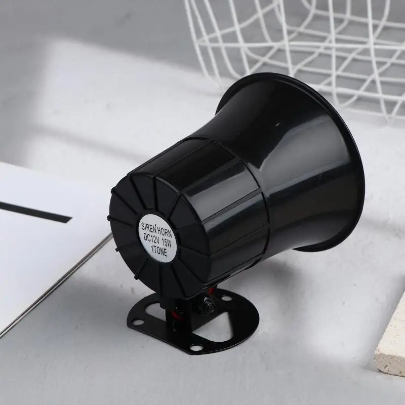 1/2/3 قطعة تيار مستمر 12 فولت ثلاثة أضعاف بوق الإنذار في الهواء الطلق إنذار سيرينا إنذار المتكلم السلكية بصوت عال إنذار القرن لنظام إنذار 110dB #5