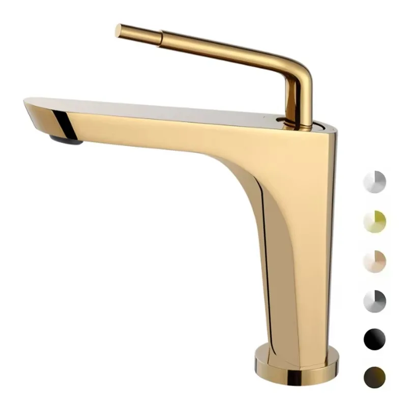 

Luxury Lavatory Brass Water Tap Faucet Designs Vanity Sanitary Health Bathroom Sinks Mixers Basin Faucets