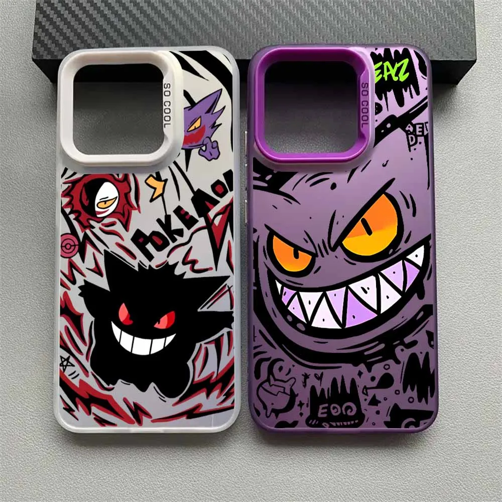 

Gengar Cute Anime Cover For POCO C51 C50 C31 X7 X6 X5 X3 F6 F5 F4 F3 M5S M3 M2 Pro NFC GT Colorful Phone Case