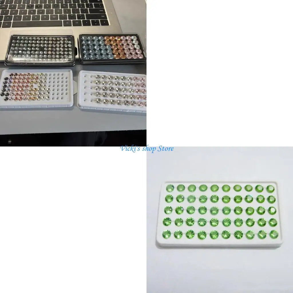 

Практичный витринный шкаф для ювелирных изделий 50 ящиков для хранения решеток Прозрачный поднос для демонстрации бриллиантов