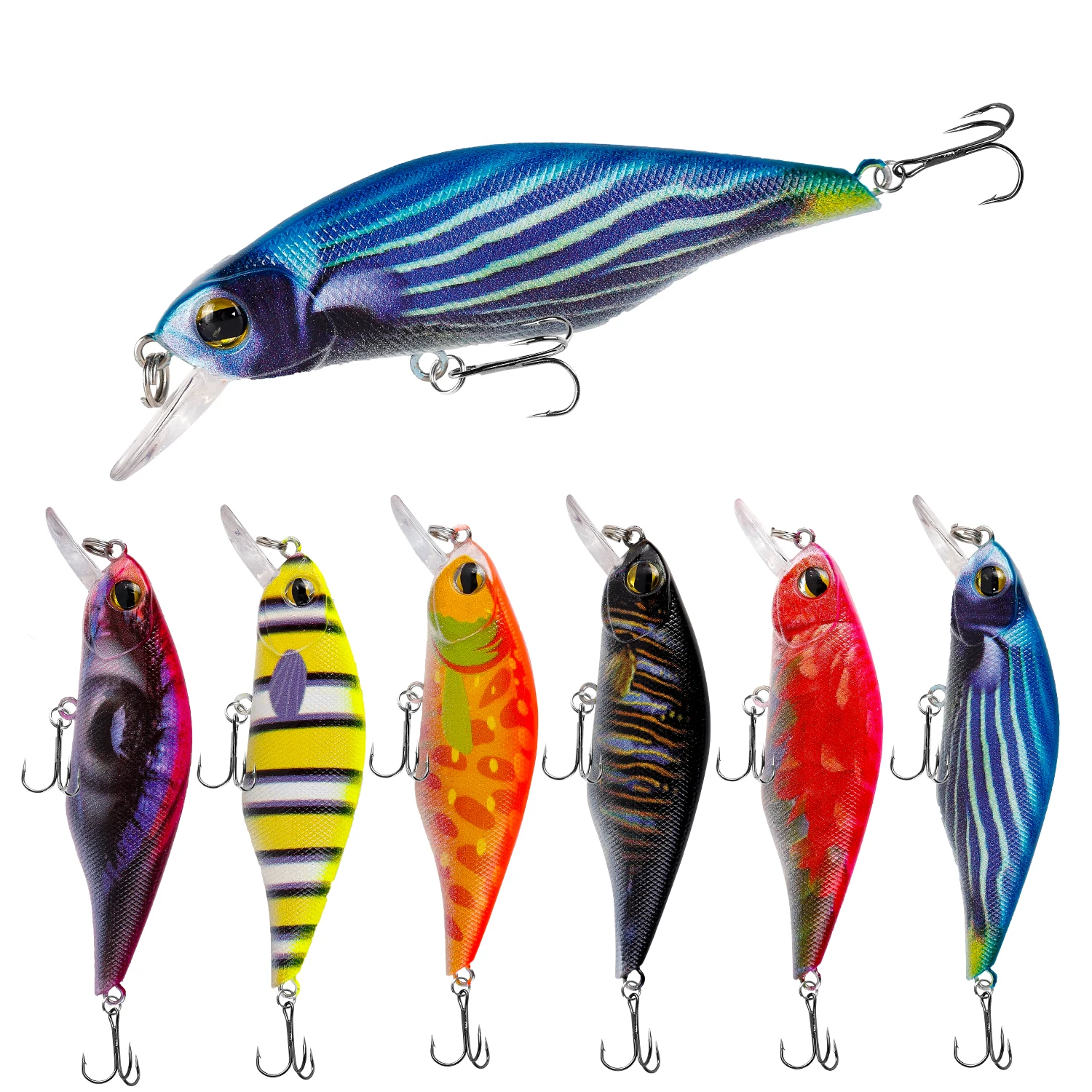 Minnow Fishing Lure 9cm 11.1g 3D Eyes Floating Crankbait Wobblers Artificial Plastic Hard Bait Carp Pike Jerkbait Fishing Tackle