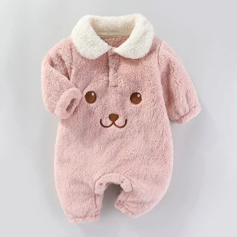 Cute Newborn Baby Bodysuit New Autumn Winter Baby Clothes Cartoon Girl Rompers Soft Infant Jumpsuit 0 to 12 Months