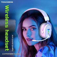 Wireless Gaming Headset for PC/PS4/PS5/ Nintendo Switch 2.4G/Bluetooth/3.5mm Headphones with Microphone 7.1 Surround Sound Xbox