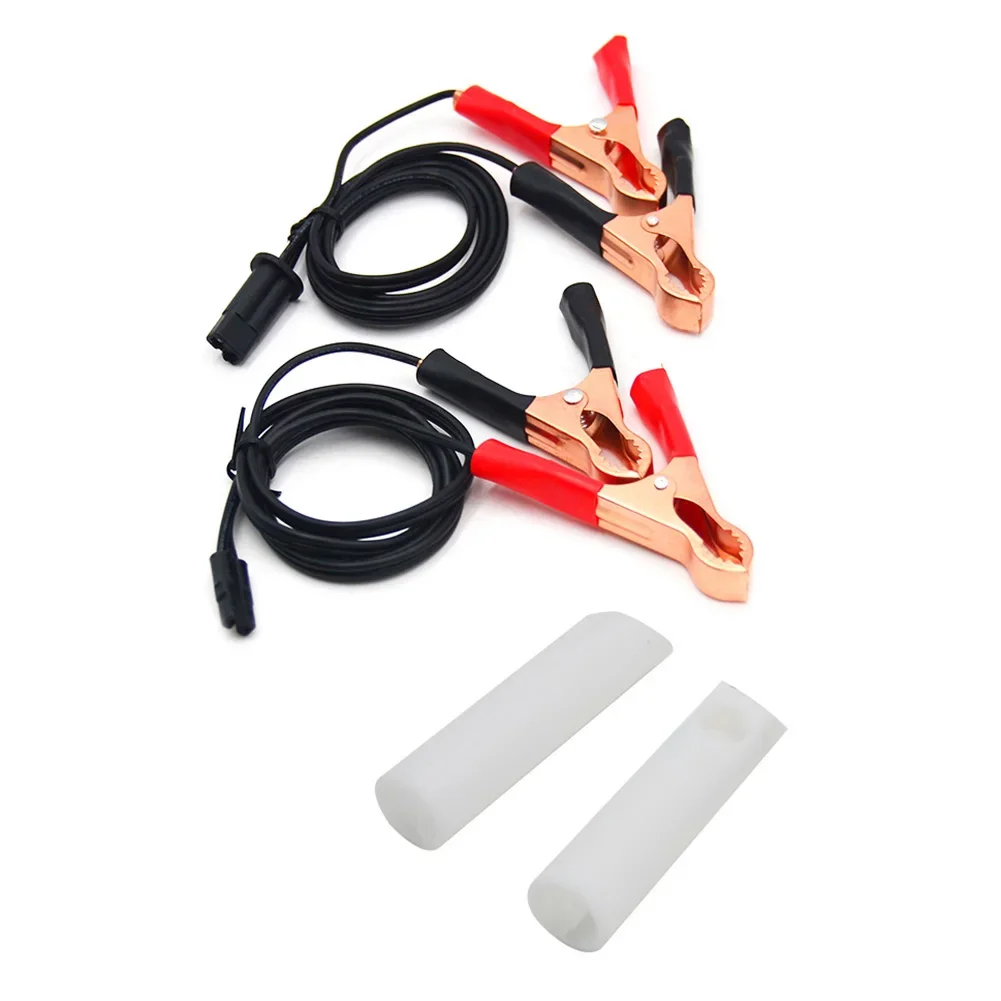 Car Fuel Injector Wash Adapter Cleaning Tool with 2 Power Cable for Auto Motorcycle Universal Injector Cleaning Kit