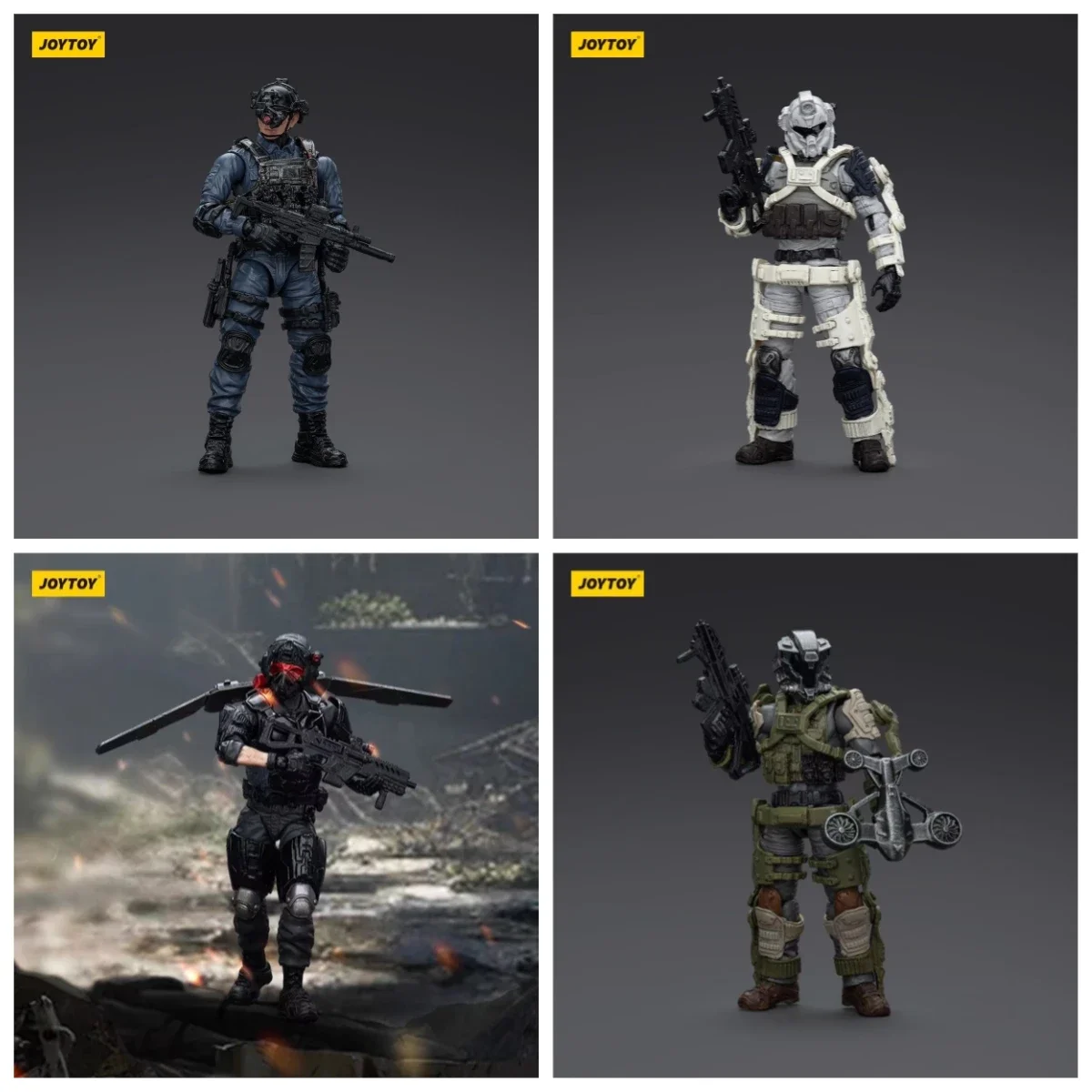 

1/18 JOYTOY Action Figure Military Force Figures Anime Collection Model Toy For Gift