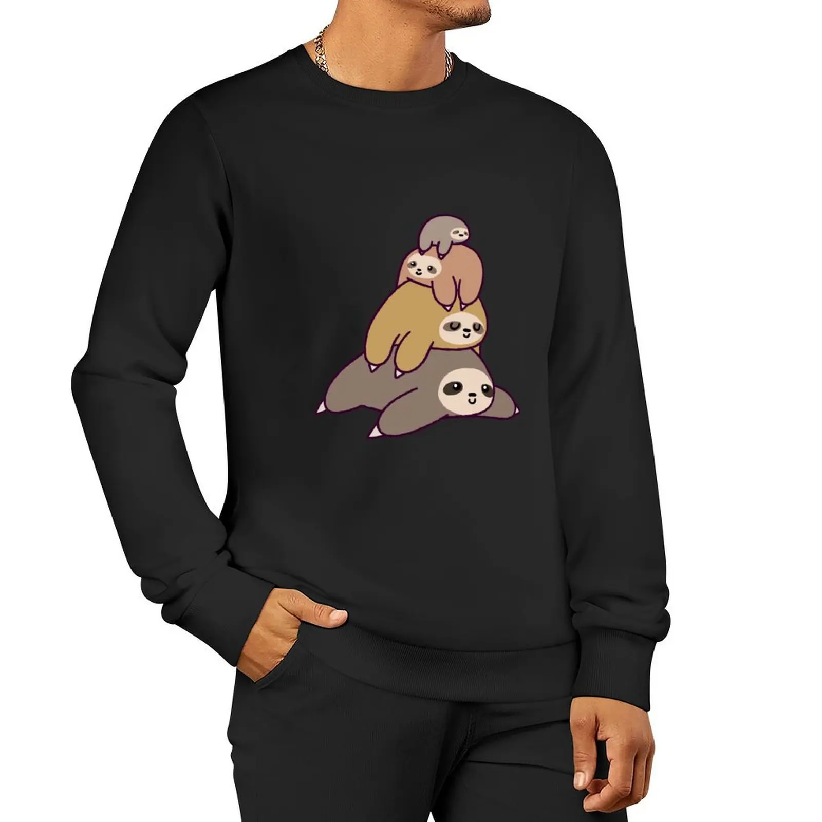 

Sloth Stack Sweatshirt men clothes sweatshirts men