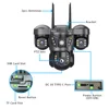3 レンズ 4G ソーラーカメラ HD 15MP 8K 屋外 PTZ 防水ナイトビジョン双方向オーディオ V380 カメラモバイル追跡 CCTV IP カメラ 6
