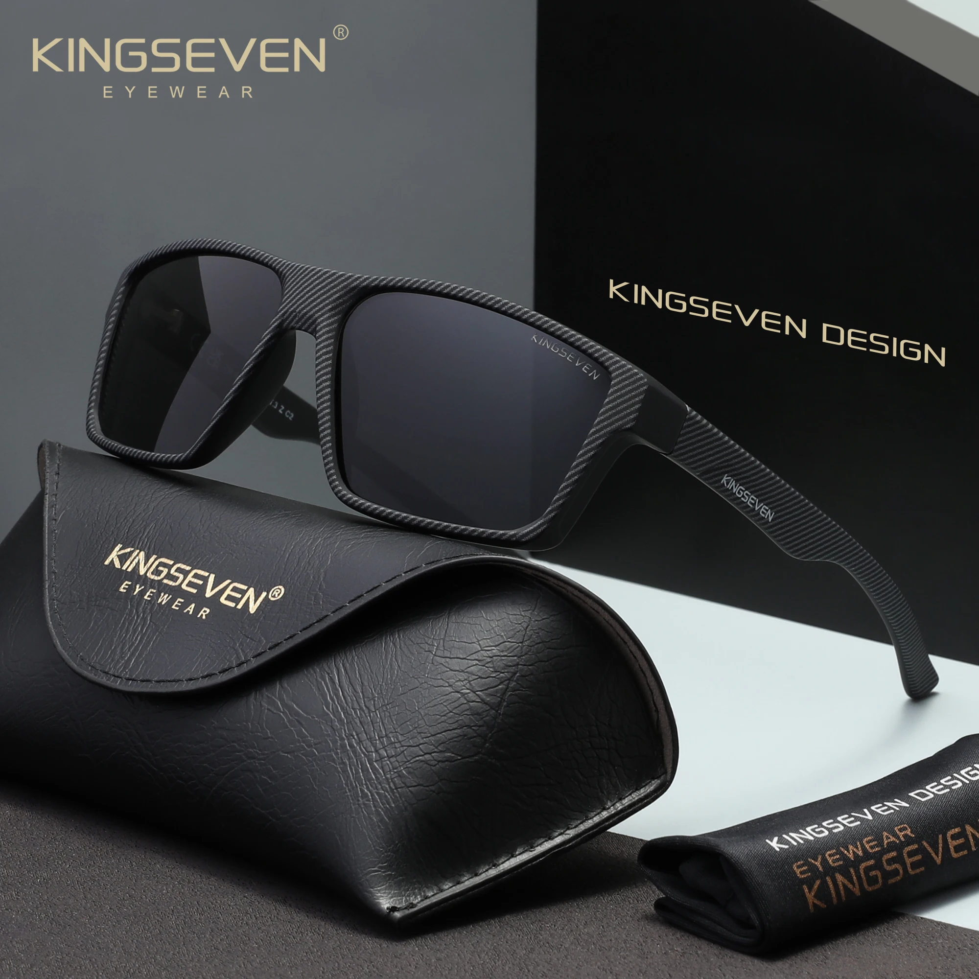 

Брендовые модные солнцезащитные очки KINGSEVEN для мужчин и женщин, классические поляризационные защитные очки с защитой от ультрафиолета UV400, защитные очки для вождения, повседневные очки