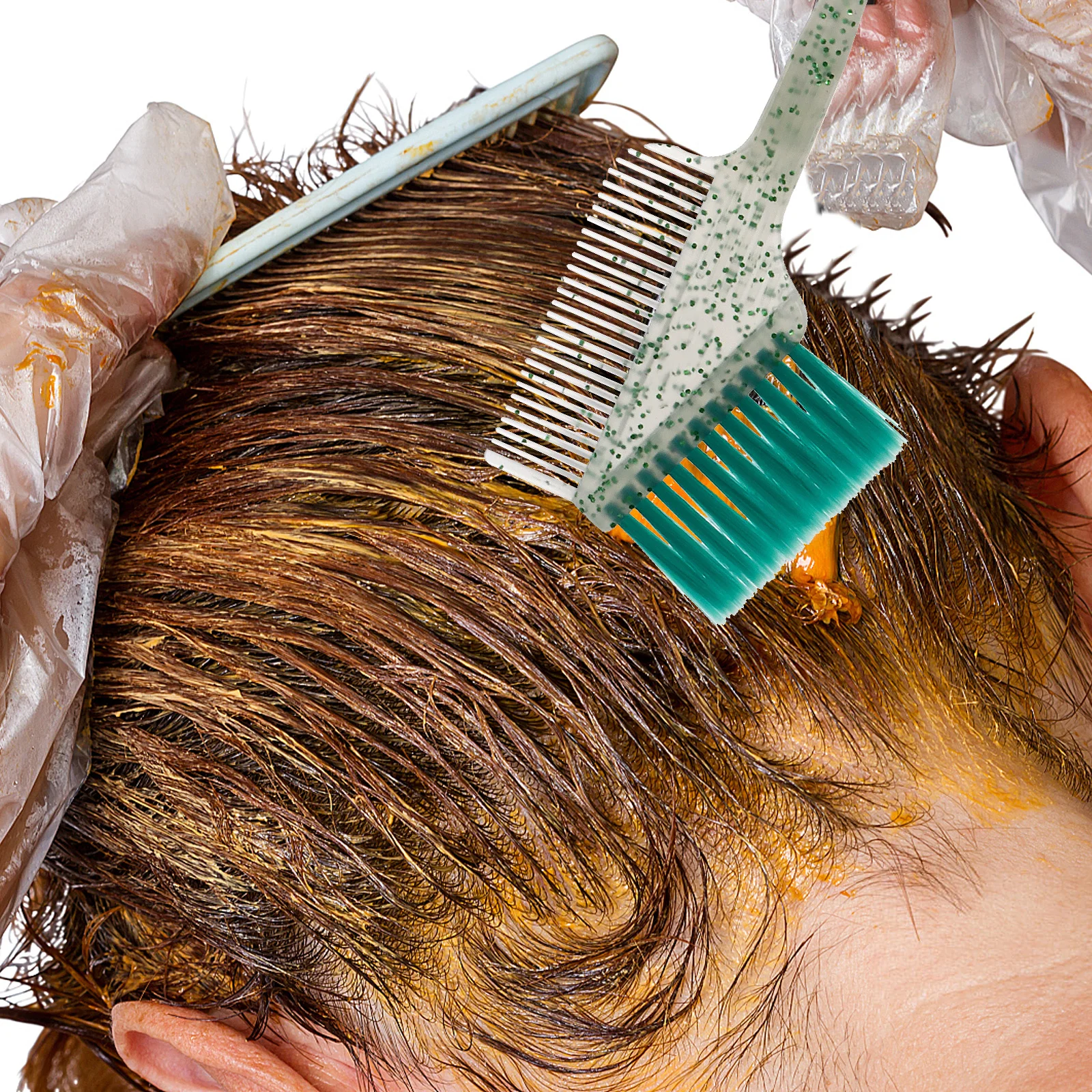 

3 шт., расческа для волос, аппликатор для краски для салона, легкая компактная расческа с прорезями для парикмахерской, окрашивания, укладки и стрижки