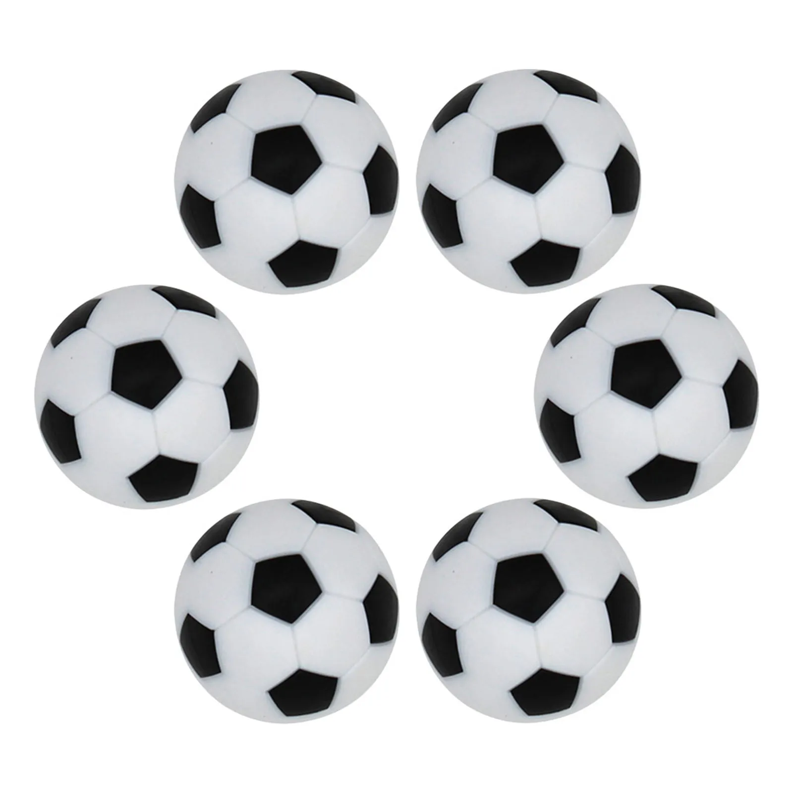 

6Pcs Mini Foosball Table Soccer Balls Strong Wear Resistant Replacement Balls for Table Football Accessories Foosball Ball