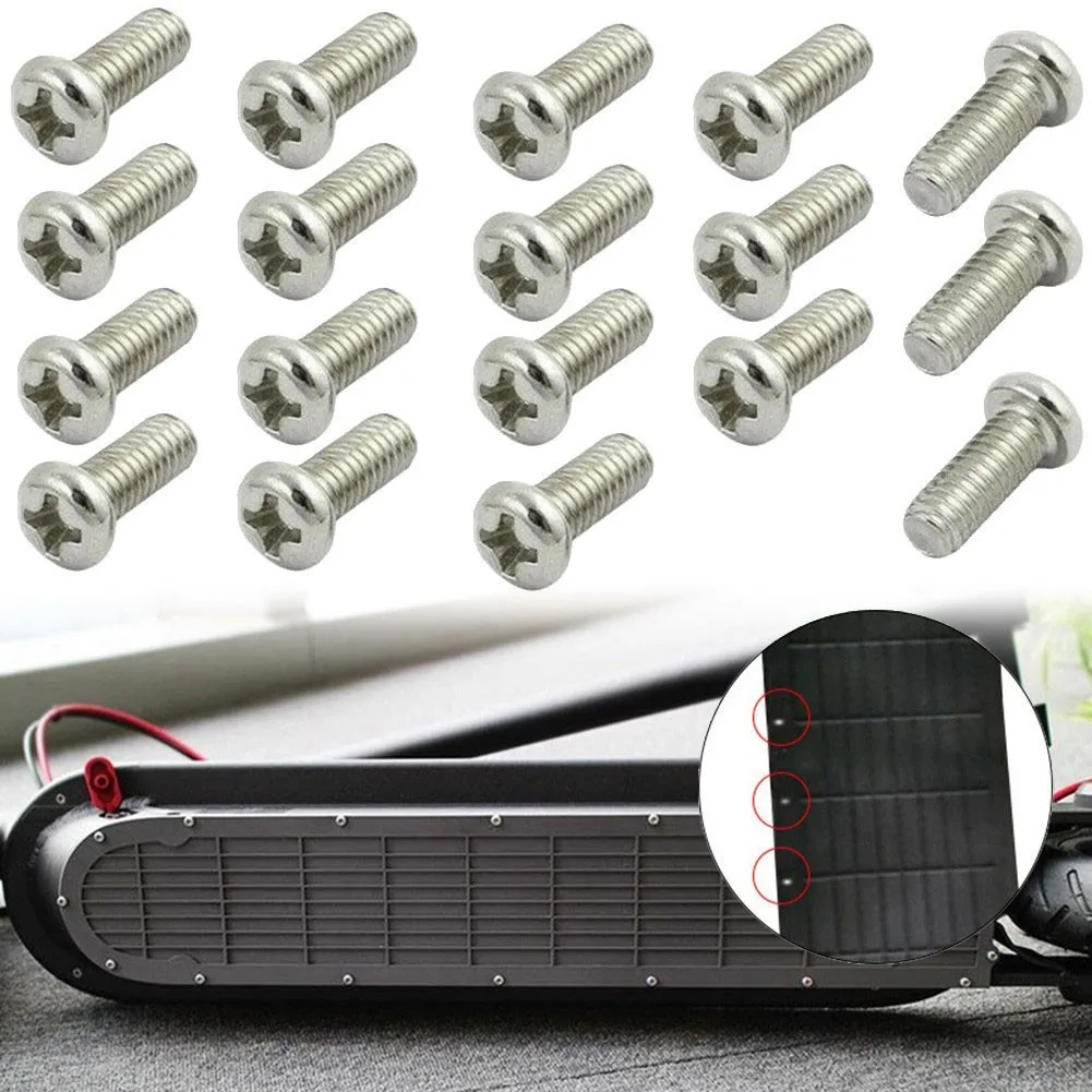 

18pcs 10x4mm Electric Scooter Bottom Cover Steel Screws Fit For NINEBOT Max G30 Electric Scooter Accessories