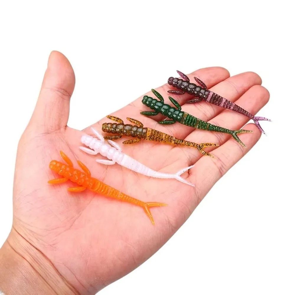 

20pcs Alien Design 7.3cm/1.3g Fishing Lure Temptation Swimming Soft TPE Material Soft Bait Laser Glitter TPE Bait Lure Fishing