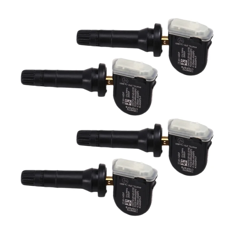 4Pcs 13540601 13598772 315Mhz TPMS Tire Pressure Sensor For Cadillac ATS CTS Equinox Silverado GMC Sierra