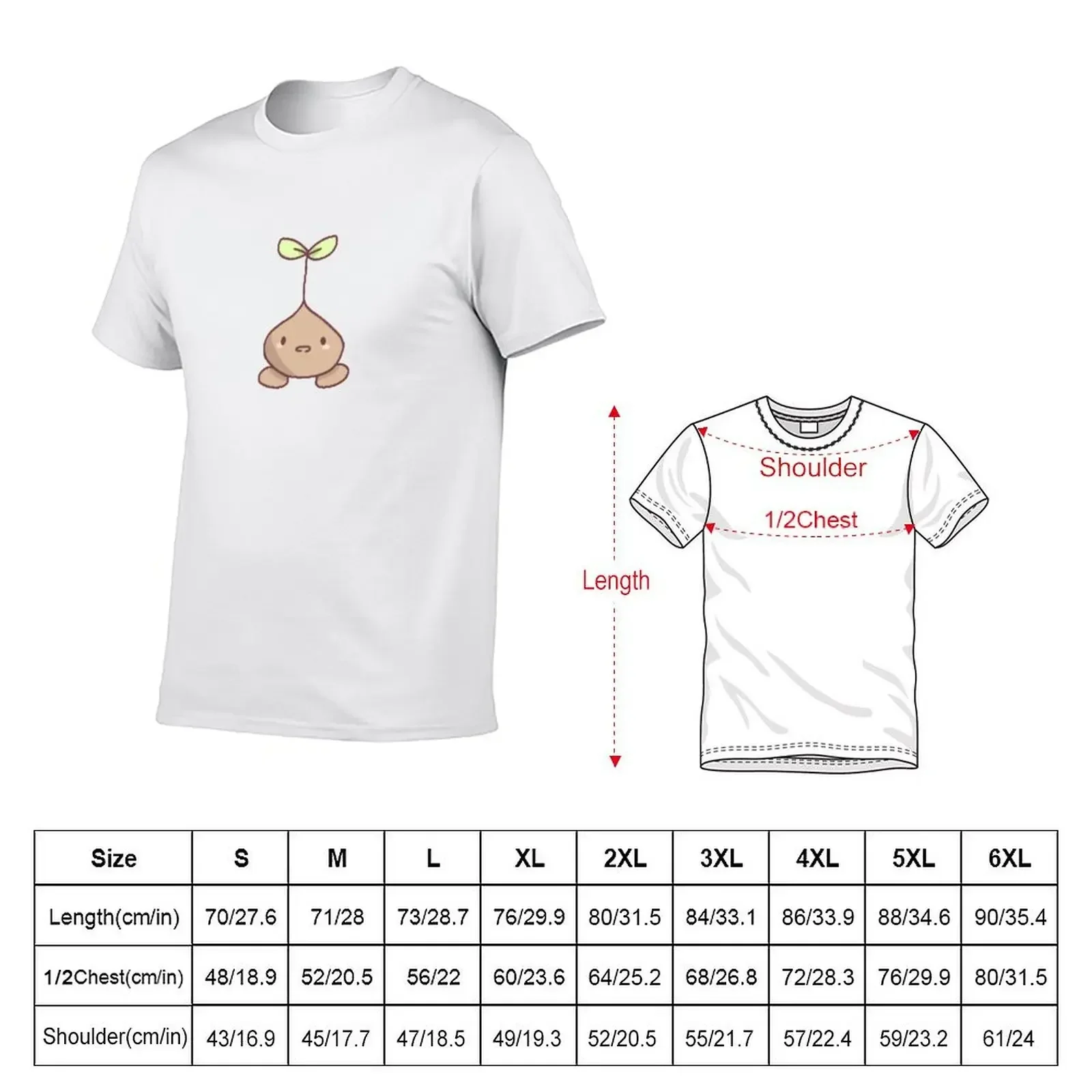 Sprout mole from the Omori gamme T-Shirt anime stuff custom t shirt anime figures cute tops clothes for men