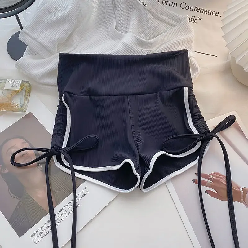 Pantaloni corti femminili a vita alta Fitness Palestra Sport Corsa Pantaloncini da donna neri Sport Trend 2025 Abiti elasticizzati firmati Novità