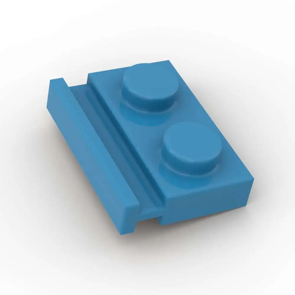 

MOC Bricks 10PCS Part 32028 1x2 Plate With Door Rail Building Blocks Set Modified Particle Puzzle DIY Toy Children Birthday Gift