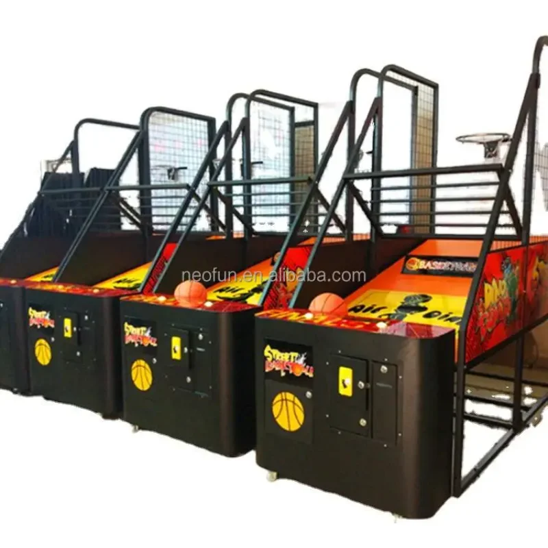 Indoor Adult Electronic Arcade Basketball Games Machines Coin Operated Competition Interactive Game Basketball Machine