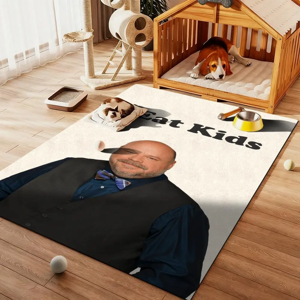 

funny i eat kids cool Floor Mat Diatom Bath Mat Absorbent Quick Dry Non-Slip TPR Backing Soft Plush Draining Rugs