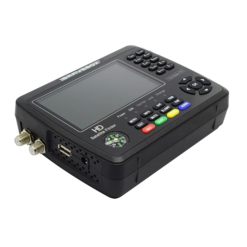 IBRAVEBOX V10 مكتشف برو HEVC الأقمار الصناعية مكتشف متر DVB-S2X S2 DVB-T2 H.265 مقابل satlink ST-5150 ws-6980 V8 Finder2 برو