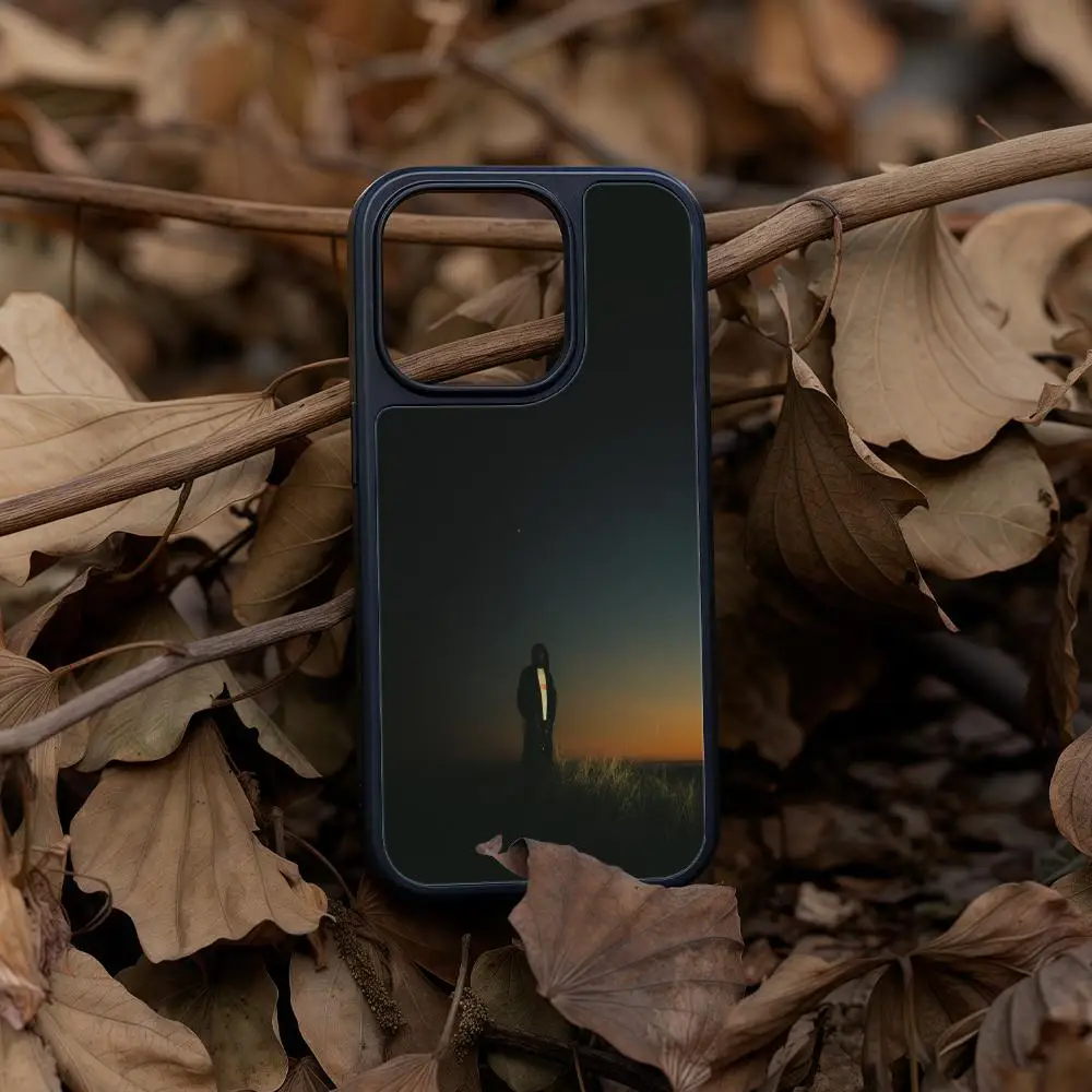 

Чехол для телефона Destroy Lonely для iPhone 17, 16, 15, 14, 13, 12 Pro Max Plus, черная рамка, акриловый твердый корпус из углеродного волокна