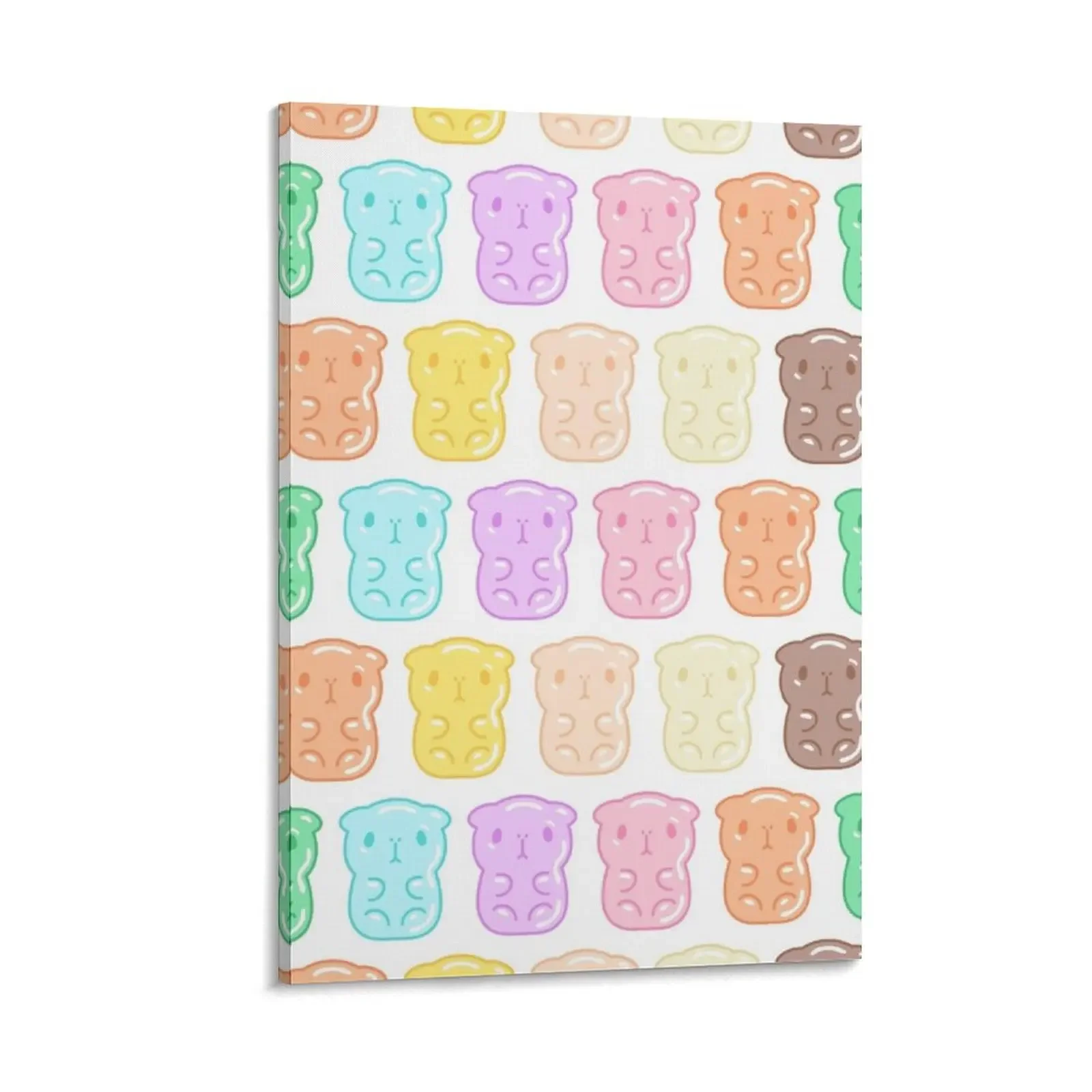 

Rainbow Gummy Candy Guinea Pigs Pattern Canvas Painting room decorations Paintings on canvas for living room