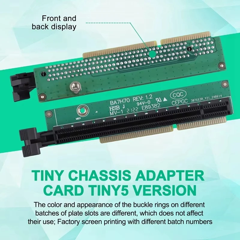 2 قطعة PCI-E 16X بطاقة الرسومات توسيع محول لينوفو Tiny5 سلسلة نماذج P330 M920Q M720Q M920X 01AJ940 الناهض بطاقة