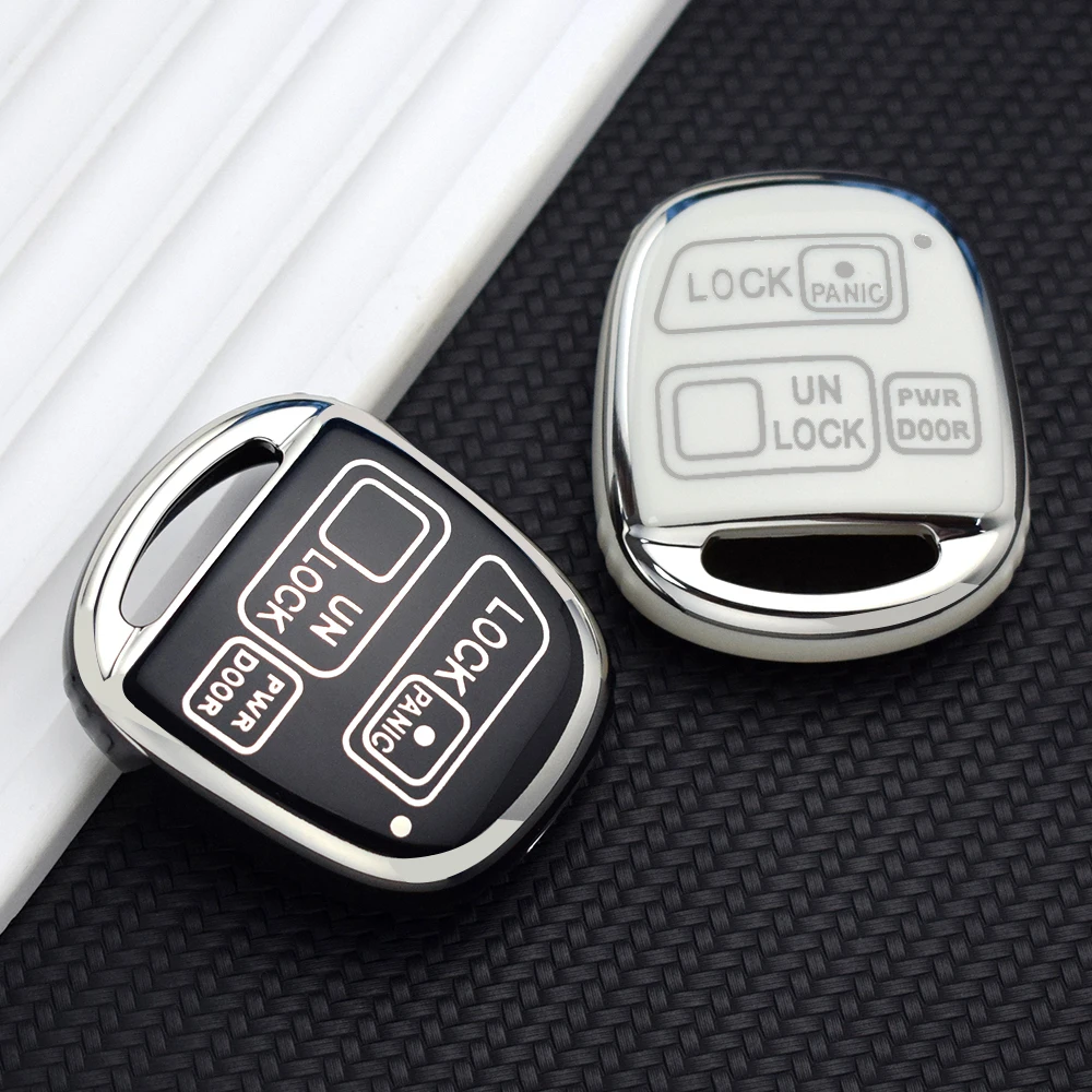 3 Buttons Car Remote Key Case Fob for Toyota Avensis Corolla Yaris Rav4 TOY43 TOY47 TOY48 Auto Key Fob Shell Cover Accessories
