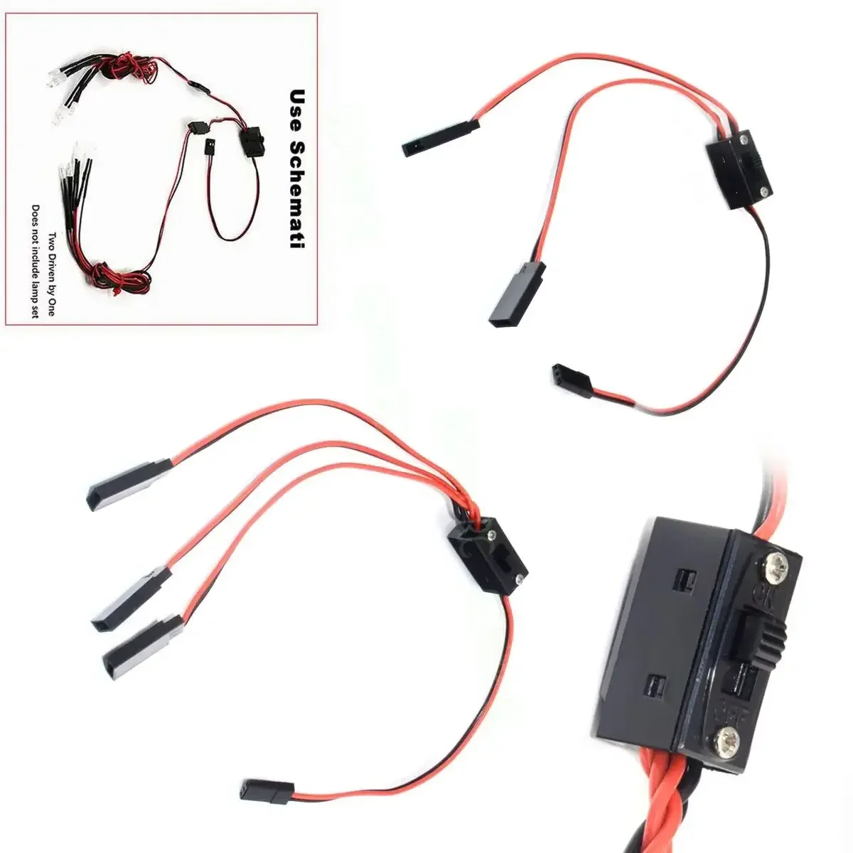 

Кабель-удлинитель Futaba Plug для сервоприводов RC с выключателем питания/аккумулятора для радиоуправляемых краулеров 1/10, моделей Trx6, Trx4, тактические запчасти