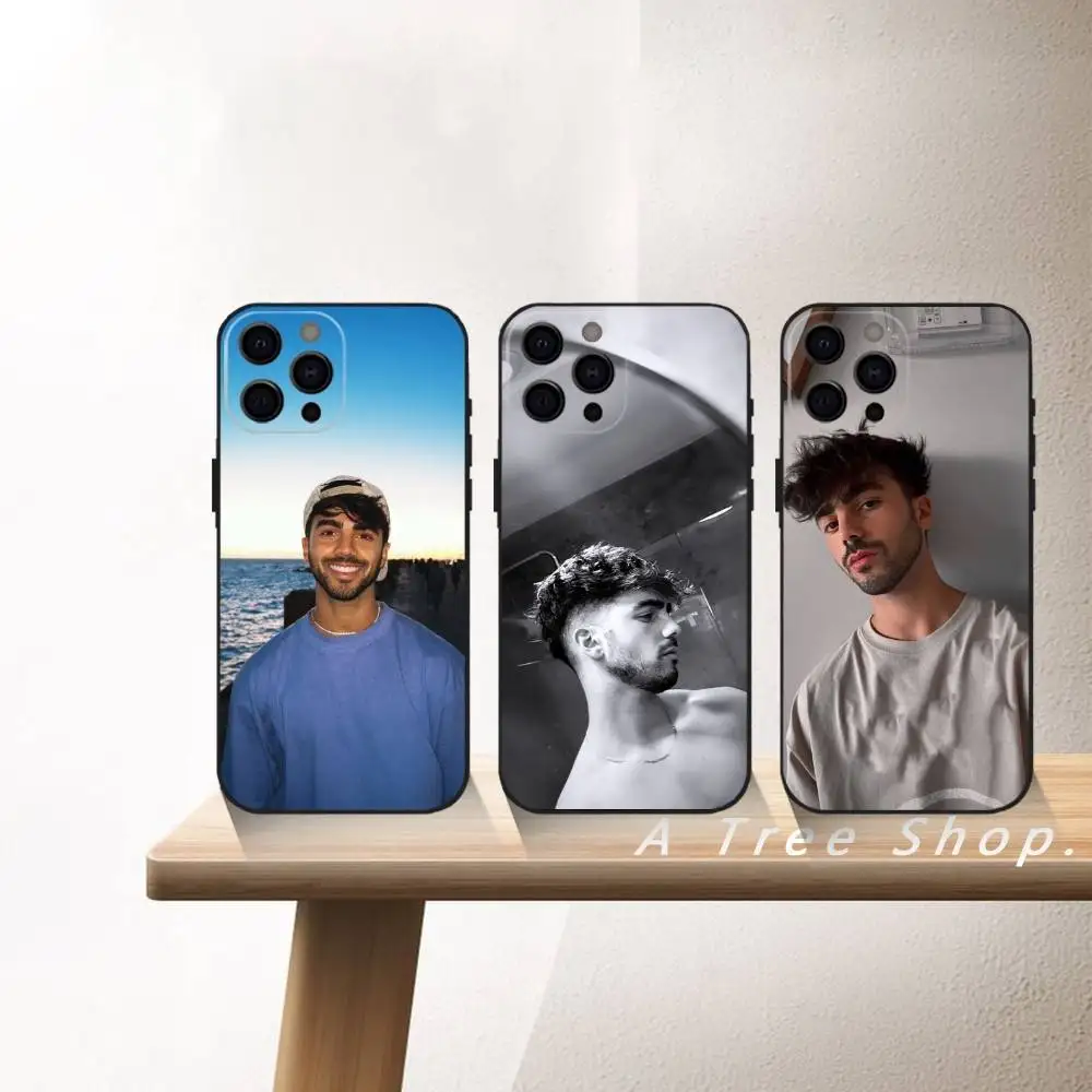 

F-Fede V-Vigevani Phone Case For iPhone17,16,15,14,13,12 Plus,Max Soft Silicone Black Cover