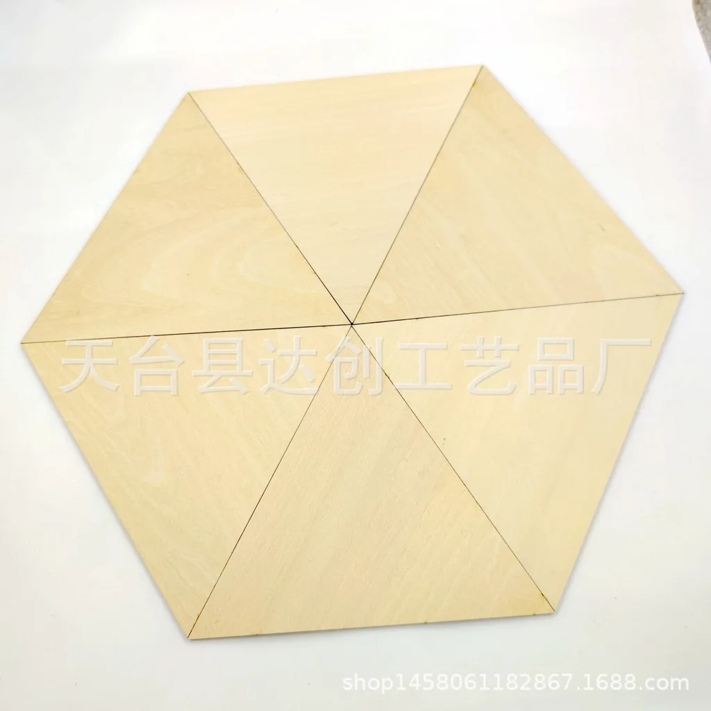 Log triangular lascas de madeira, placas de tília, modelo criativo montagem lascas de madeira diy criativo pintura artesanal lascas de madeira