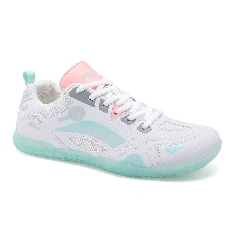 Chaussures de tennis de table orange et vert pour hommes et femmes, chaussures de sport pour couples, entraînement de badminton, unisexe, designer, salle de sport, chaud, qualité supérieure, 2024