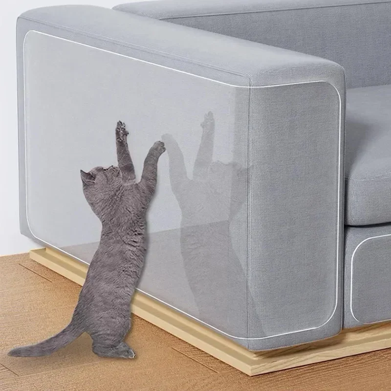 אביזרים לחיות מחמד ריהוט מגינים חתול שריטות סרט ניקוי לחתולים שקוף דבק עצמית עבור רהיטים