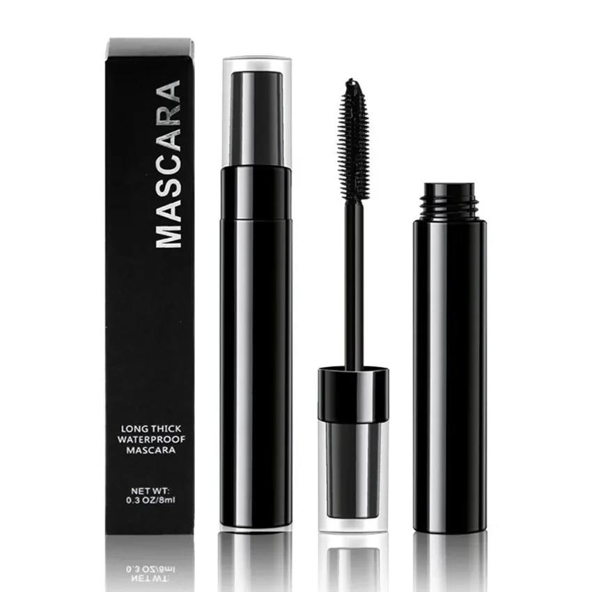 10ml Mascara a base vegetale etichetta privata impermeabile allungare addensare natura Curling senza sbavature Logo personalizzato trucco Bulk Cruelty Free