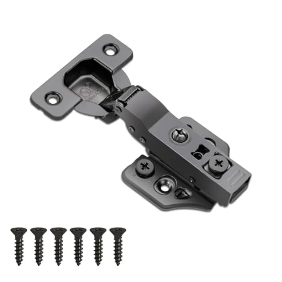 

Half Overlay Soft Close Cabinet Hinges 5° Frameless 3 Way Adjustable Soft Close Hinges for Cabinet Doors Kitchen Cabinet Door H