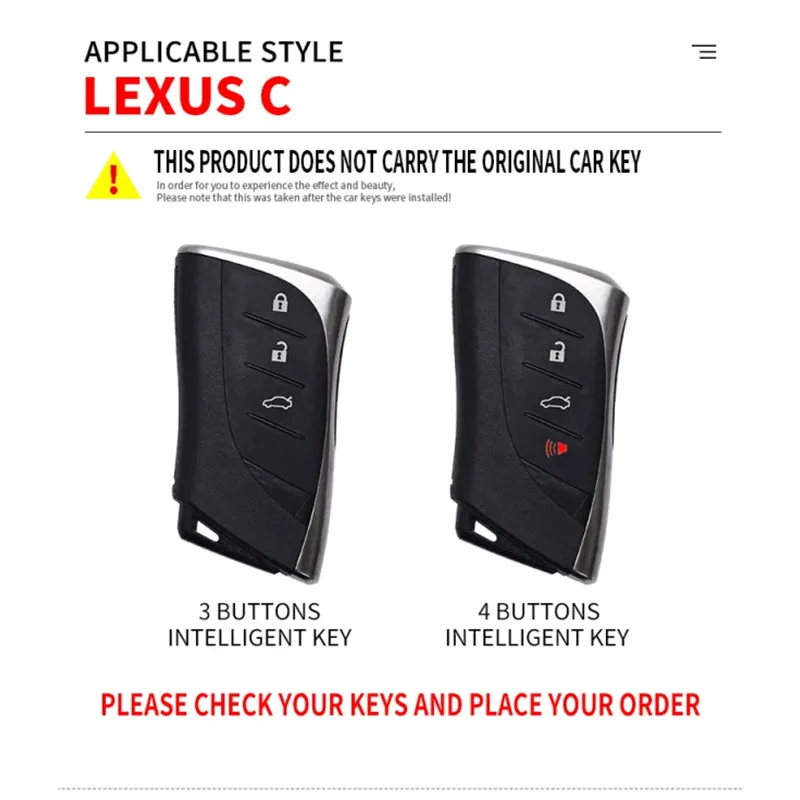 Car Key Case Cover Shell Fob For Lexus NX ES UX US RC LX GX IS GS RX 200 250h 350 LS 450h 460h 260h 300h UX200 ES350 Accessories