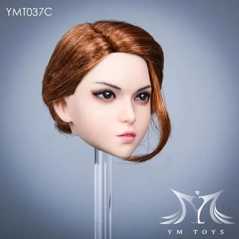 

1/6 Scale Female Soldier YMT037 Mary Head Sculpt Short Hair Head Played Model for 12in Wheat PH TBL JIAOU DOLL Action Figures