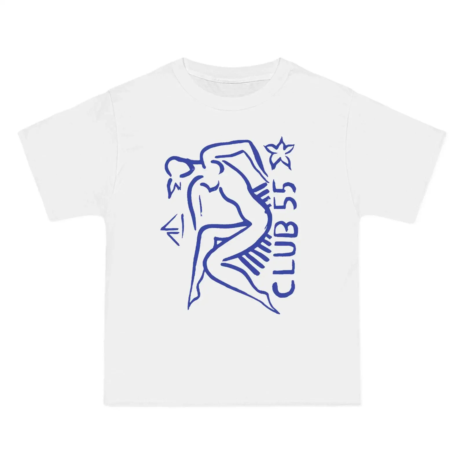 Club 55 Washed T-Shirt UNISEX Vintage Washed Atmungsaktives Streetwear Vielseitiges Grafik-Design Stilvoll Bequem Modisch
