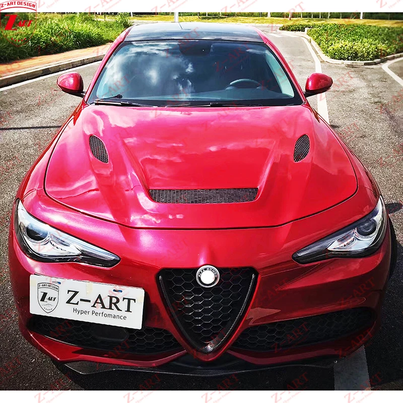 Z-ART Carbon Fiber Engine Bonnet for Alfa Romeo Giulia Carbon Fiber Engine Hood for Alfa Romeo Giulia Carbon Hood 2016-2019