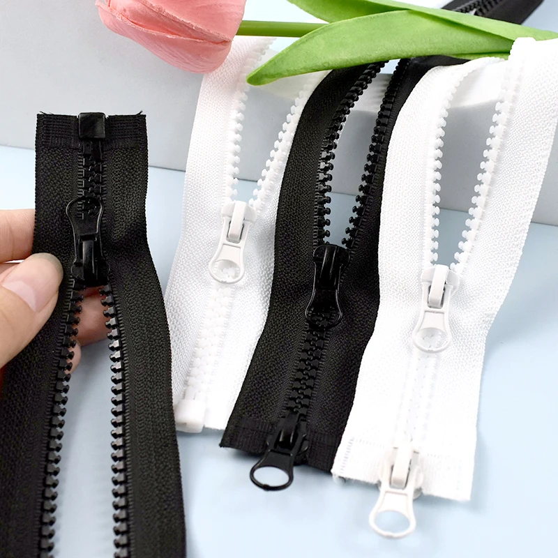 

1Pc 5# 8# Resin Zippers 60-300cm Open-End Plastic Zip for Tent Separating Zipper Coat Closure Zips Repair Kit Sewing Accessories
